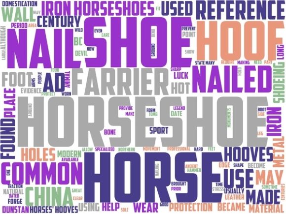 Discover the Art of Horseshoe Wordart Crafting