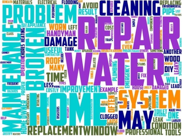 Home Repair Wordart Background