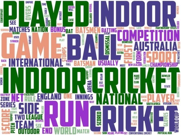 Indoor Cricket Wordart Tumbler