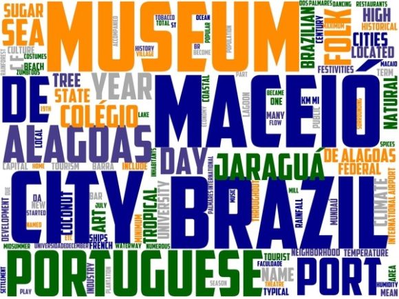 Maceio Wordart Background: A Creative Design Asset for Artists and Designers