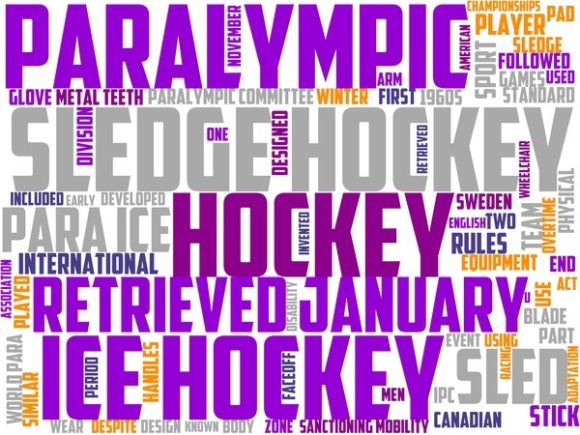 The Ice Sledge Hockey Wordart Book Cover: A Fusion of Sport and Art for the Modern Creator