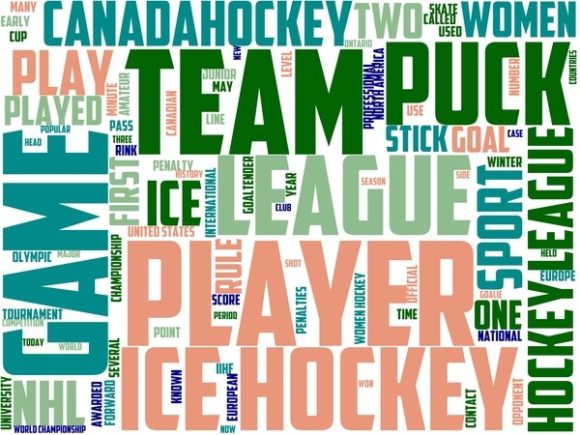 The Strategic Power of Ice Hockey Wordart Sticker in Modern Design and Branding